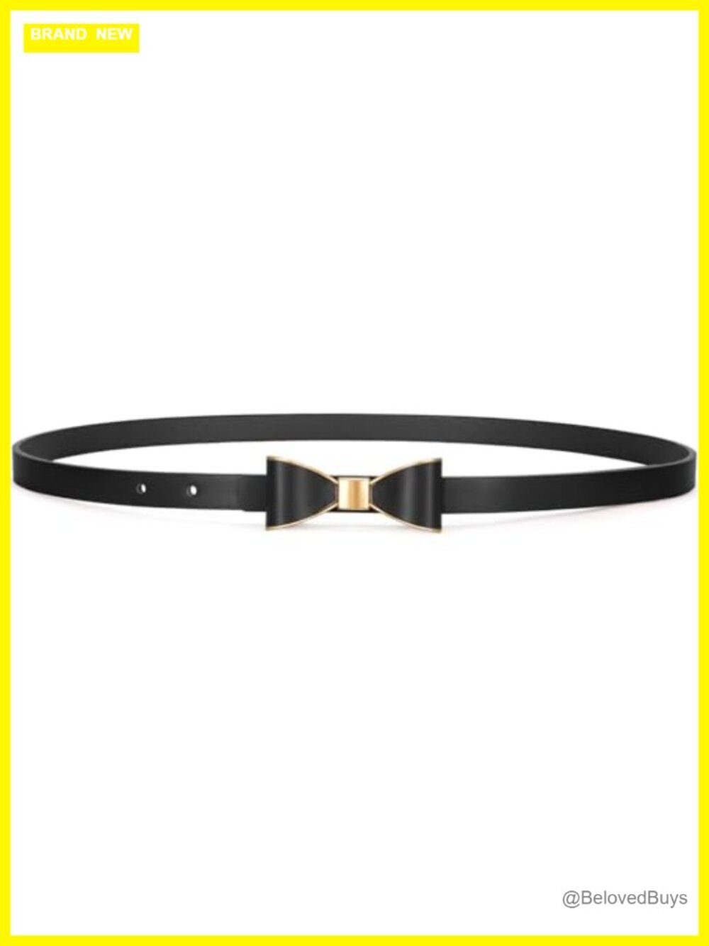 Skinny Faux Leather Bow Belt for Women Dresses